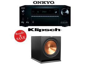 Onkyo TX-NR757 7.2-Channel Network A/V Receiver + (1) Klipsch R-115SW 15-Inch 800-Watt Powered Subwoofer - Bundle Onkyo TX-NR757 7.2-Channel Network A/V Receiver + (1) Klipsch R-115SW 15-Inch 800-Watt Powered Subwoofer - Bundle