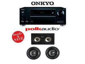 Onkyo TX-RZ610 7.2-Channel Network A/V Receiver + A Polk Audio 3.0 In-Wall / In-Ceiling Home Speaker System (V60 + 255C-RT) Onkyo TX-RZ610 7.2-Channel Network A/V Receiver + A Polk Audio 3.0 In-Wall / In-Ceiling Home Speaker System (V60 + 255C-RT)