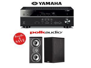 Yamaha RX-V581BL 7.2-Channel Network A/V Receiver + (1) Pair of Polk Audio TSi 200 Bookshelf Loudspeakers - Bundle Yamaha RX-V581BL 7.2-Channel Network A/V Receiver + (1) Pair of Polk Audio TSi 200 Bookshelf Loudspeakers - Bundle