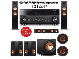 Klipsch RP-250F 5.1.2 Reference Premiere Dolby Atmos Home Theater System with Yamaha RX-A760BL 7.2-Ch A/V Receiver Klipsch RP-250F 5.1.2 Reference Premiere Dolby Atmos Home Theater System with Yamaha RX-A760BL 7.2-Ch A/V Receiver