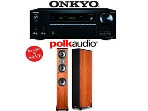 Onkyo TX-NR757 7.2-Channel Network A/V Receiver + (1) Pair of Polk Audio TSi 400 Floorstanding Loudspeakers (Cherry) - Bundle Onkyo TX-NR757 7.2-Channel Network A/V Receiver + (1) Pair of Polk Audio TSi 400 Floorstanding Loudspeakers (Cherry) - Bundle