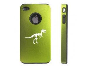 Apple iPhone 4 4S 4G Green DD131 Aluminum & Silicone Case Dinosaur Fossil Apple iPhone 4 4S 4G Green DD131 Aluminum & Silicone Case Dinosaur Fossil