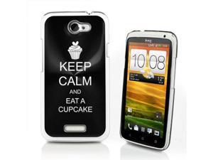 Black HTC One X Aluminum Plated Hard Back Case Cover P95 Keep Calm and Eat A Cupcake Black HTC One X Aluminum Plated Hard Back Case Cover P95 Keep Calm and Eat A Cupcake