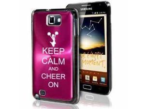 Samsung Galaxy Note i9220 i717 N7000 Hot Pink F392 Aluminum Plated Hard Case Keep Calm and Cheer On Samsung Galaxy Note i9220 i717 N7000 Hot Pink F392 Aluminum Plated Hard Case Keep Calm and Cheer On