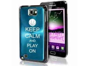 Samsung Galaxy Note i9220 i717 N7000 Light Blue F386 Aluminum Plated Hard Case Keep Calm and Play On Basketball Samsung Galaxy Note i9220 i717 N7000 Light Blue F386 Aluminum Plated Hard Case Keep Calm and Play On Basketball