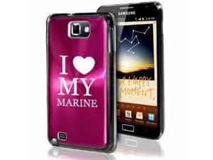 Samsung Galaxy Note i9220 i717 N7000 Hot Pink F625 Aluminum Plated Hard Case I Love My Marine Samsung Galaxy Note i9220 i717 N7000 Hot Pink F625 Aluminum Plated Hard Case I Love My Marine