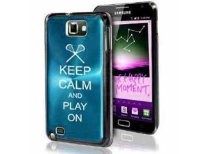 Samsung Galaxy Note i9220 i717 N7000 Light Blue F442 Aluminum Plated Hard Case Keep Calm and Play On Lacrosse Samsung Galaxy Note i9220 i717 N7000 Light Blue F442 Aluminum Plated Hard Case Keep Calm and Play On Lacrosse