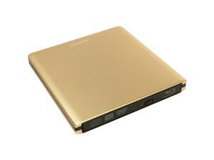 Pawtec PAW-BLUGLD Luxury Slim External USB 3.0 Aluminum 6X BDXL 3D Blu-Ray Writer / Burner - Gold Edition Pawtec PAW-BLUGLD Luxury Slim External USB 3.0 Aluminum 6X BDXL 3D Blu-Ray Writer / Burner - Gold Edition