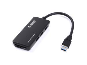 aoni SuperSpeed 3-Port USB 3.0 Hub with Built-In Micro TF & SD Card Reader to 5Gbps - Black (H3TS-U3) aoni SuperSpeed 3-Port USB 3.0 Hub with Built-In Micro TF & SD Card Reader to 5Gbps - Black (H3TS-U3)