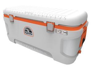 IGLOO 44807 Full Size Chest Cooler,120 qt,Wht/Org IGLOO 44807 Full Size Chest Cooler,120 qt,Wht/Org