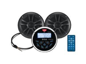 Boss Audio Systems - MCKGB350B.6 - Boss Audio MCKGB350B.6 Marine Package Includes MGR350B In-Dash Gauge AM/FM Digital Boss Audio Systems - MCKGB350B.6 - Boss Audio MCKGB350B.6 Marine Package Includes MGR350B In-Dash Gauge AM/FM Digital