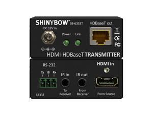 Shinybow - SB-6333-KIT - HDMI/IR/RS-232 Over HDBaseT 230ft (70M) CAT6 Extender Shinybow - SB-6333-KIT - HDMI/IR/RS-232 Over HDBaseT 230ft (70M) CAT6 Extender