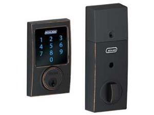 Schlage - BE469CEN716 - Schlage Century Z-Wave Touchscrn Deadbolt Aged Bro Schlage - BE469CEN716 - Schlage Century Z-Wave Touchscrn Deadbolt Aged Bro