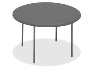 Iceberg - 65267 - Iceberg IndestrucTable TOO Folding Table - Round Top - Four Leg Base - 4 Legs - 2 Table Top Thickness Iceberg - 65267 - Iceberg IndestrucTable TOO Folding Table - Round Top - Four Leg Base - 4 Legs - 2 Table Top Thickness