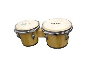 De Rosa BOG0708-NT Professional 7 and 8-Inch Bongo Drum, Natural De Rosa BOG0708-NT Professional 7 and 8-Inch Bongo Drum, Natural