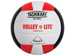 Tachikara SV-MNC Volley-Lite volleyball with Sensi-Tech cover, regulation size but lighter (scarlet/white/black) Tachikara SV-MNC Volley-Lite volleyball with Sensi-Tech cover, regulation size but lighter (scarlet/white/black)
