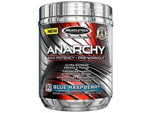 MuscleTech Anarchy Pre-Workout Blue Raspberry Powder, 30 Servings MuscleTech Anarchy Pre-Workout Blue Raspberry Powder, 30 Servings