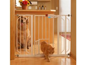 Carlson Pet Product 0930PW Extra Wide Walk-Thru Gate with Pet Door Carlson Pet Product 0930PW Extra Wide Walk-Thru Gate with Pet Door
