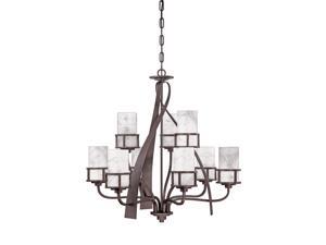 Quoizel 9 Light Kyle Chandelier in Iron Gate - KY5009IN Quoizel 9 Light Kyle Chandelier in Iron Gate - KY5009IN