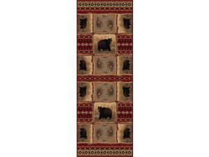Tayse Rugs Nature 6570 Red 2 ft. 7 in. x 7 ft. 3 in. Lodge Runner Tayse Rugs Nature 6570 Red 2 ft. 7 in. x 7 ft. 3 in. Lodge Runner