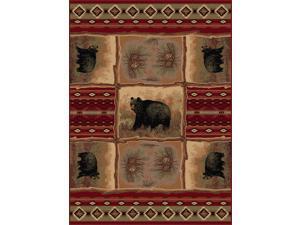 Tayse Rugs Nature 6570 Red 5ft. 3 in. x 7 ft. 3 in. Lodge Area Rug Tayse Rugs Nature 6570 Red 5ft. 3 in. x 7 ft. 3 in. Lodge Area Rug