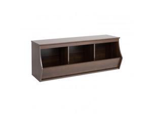 Prepac Fremont Stackable 3-Bin Storage Cubby, Espresso - EUSM-0003-1 Prepac Fremont Stackable 3-Bin Storage Cubby, Espresso - EUSM-0003-1