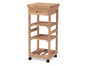 International Concepts Kitchen Trolley Unfinished - WC-1515 International Concepts Kitchen Trolley Unfinished - WC-1515