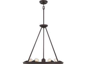 Quoizel 6 Light Uptown Theater Row Chandelier in Western Bronze - UPTR5007WT Quoizel 6 Light Uptown Theater Row Chandelier in Western Bronze - UPTR5007WT