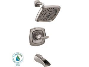 Delta Tolva 1-Handle H2Okinetic Tub and Shower Faucet in Stainless Delta Tolva 1-Handle H2Okinetic Tub and Shower Faucet in Stainless