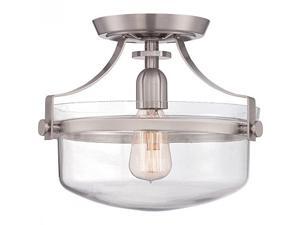Quoizel UPPS1713BN Uptown Penn Station Semi-Flush Mount Quoizel UPPS1713BN Uptown Penn Station Semi-Flush Mount
