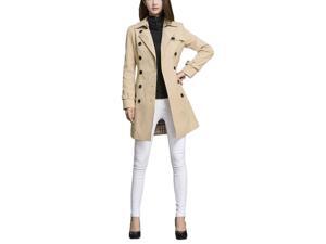Shefetch Women's 4 Sizes 2015 Autumn Stylish Warm Womens Outerwear Outerwear Khaki L Shefetch Women's 4 Sizes 2015 Autumn Stylish Warm Womens Outerwear Outerwear Khaki L