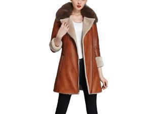 Shefetch Women's Latest 2015 Autumn 2 Colors Womens Outerwear Outerwear Brown L Shefetch Women's Latest 2015 Autumn 2 Colors Womens Outerwear Outerwear Brown L