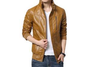 Shefetch Men's Fashion Chic Autumn Lycra Mens Outerwear 4 Sizes 3 Colors Ginger L Shefetch Men's Fashion Chic Autumn Lycra Mens Outerwear 4 Sizes 3 Colors Ginger L