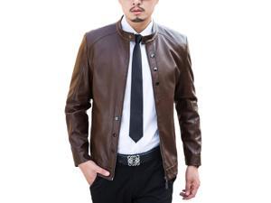 Shefetch Men's ClassicAutumn Lycra Mens Outerwear 2015 5 Sizes Reddish Coffee 3XL Shefetch Men's ClassicAutumn Lycra Mens Outerwear 2015 5 Sizes Reddish Coffee 3XL