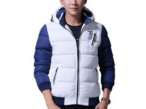 Shefetch Men's Fit Autumn Trendy 5 Colors 5 Sizes Lycra Mens Outerwear White XL Shefetch Men's Fit Autumn Trendy 5 Colors 5 Sizes Lycra Mens Outerwear White XL
