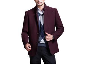 Shefetch Men's Causal Trendy Autumn Lycra Mens Outerwear 6 Sizes 3 Colors Wine Red 4XL Shefetch Men's Causal Trendy Autumn Lycra Mens Outerwear 6 Sizes 3 Colors Wine Red 4XL