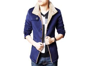 Shefetch Men's Retro Casual Autumn 3 Colors Lycra Mens Outerwear Blue XL Shefetch Men's Retro Casual Autumn 3 Colors Lycra Mens Outerwear Blue XL