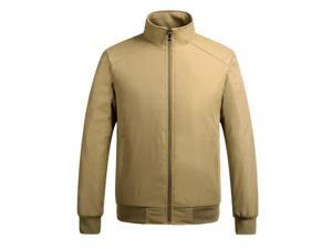 Shefetch Men's Chic Retro 2015 Autumn Cotton Mens Outerwear 3 Colors Khaki L Shefetch Men's Chic Retro 2015 Autumn Cotton Mens Outerwear 3 Colors Khaki L