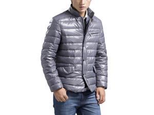Shefetch Men's Fitted Autumn Latest 3 Colors 5 Sizes Polyester Mens Outerwear Grey XL Shefetch Men's Fitted Autumn Latest 3 Colors 5 Sizes Polyester Mens Outerwear Grey XL