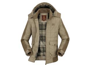 Shefetch Men's Casual 2015 Autumn 2 Colors Cotton Mens Outerwear Khaki 3XL Shefetch Men's Casual 2015 Autumn 2 Colors Cotton Mens Outerwear Khaki 3XL