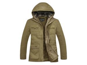 Shefetch Men's Casual Slim Fit 2015 Autumn 3 Colors Mens Outerwear Khaki XL Shefetch Men's Casual Slim Fit 2015 Autumn 3 Colors Mens Outerwear Khaki XL