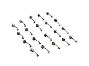 316L Surgical Steel Belly Button Navel Ring Rhinestone Mixed Colors DIY Accessories(Pack Of 20) 316L Surgical Steel Belly Button Navel Ring Rhinestone Mixed Colors DIY Accessories(Pack Of 20)