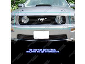Fits 2005-2009 Ford Mustang GT V8 Model with logo show Black Billet Grille Grill #F66023H Fits 2005-2009 Ford Mustang GT V8 Model with logo show Black Billet Grille Grill #F66023H