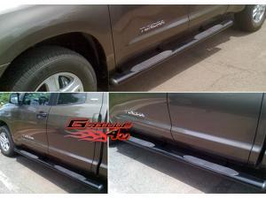 Fits 2007-2014 Toyota Tundra Double Cab 4''Black Side Step Nerf Bars Fits 2007-2014 Toyota Tundra Double Cab 4''Black Side Step Nerf Bars
