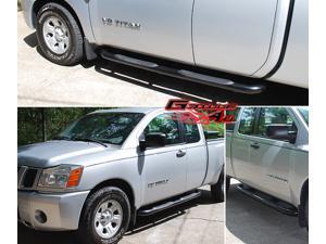 Fits 2004-2014 Nissan Titan Ext & King Cab Black Side Step Nerf Bars Fits 2004-2014 Nissan Titan Ext & King Cab Black Side Step Nerf Bars