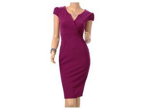 Stylish Sexy Claret Women's Ladies Formal U-Neck Evening Gown Club Party Dress S M L XL 2XL Stylish Sexy Claret Women's Ladies Formal U-Neck Evening Gown Club Party Dress S M L XL 2XL