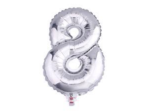 1pcs 32'' Silver Numbers '8' Mylar Foil Balloon Spelling Words For Wedding Holiday Decor 1pcs 32'' Silver Numbers '8' Mylar Foil Balloon Spelling Words For Wedding Holiday Decor