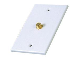 RCA VH61R Single Coaxial In-Line Wall Plate RCA VH61R Single Coaxial In-Line Wall Plate