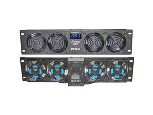 19" Rack Mount Cooling Fan System with Temperature Display 19" Rack Mount Cooling Fan System with Temperature Display