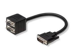 Digital Y Splitter - 23 Pin Dvi-Integrated(Single-Link) - Male - 15 Pin Hd D-Sub Digital Y Splitter - 23 Pin Dvi-Integrated(Single-Link) - Male - 15 Pin Hd D-Sub